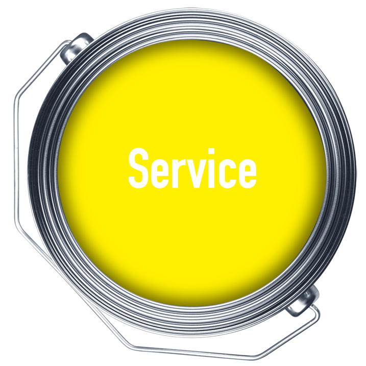 Service und Farbmischung