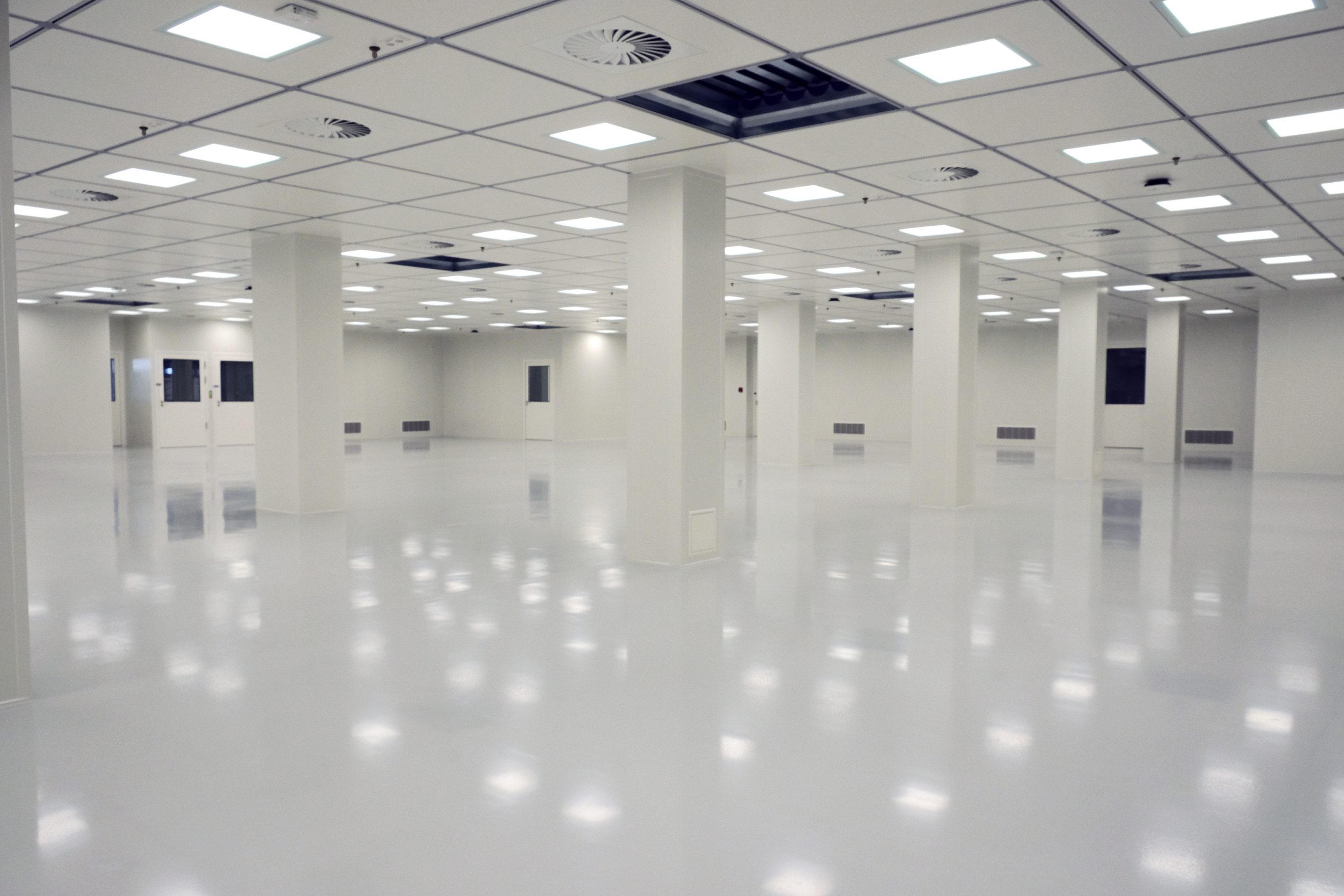 Cleanroom luminaires Precitec Gaggenau