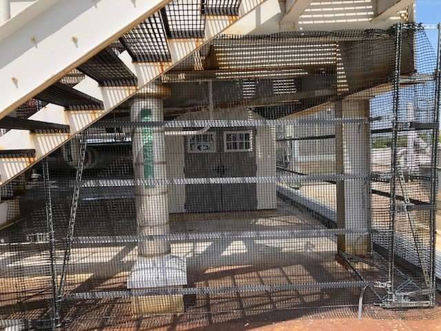 Vogelschutznetz (Installation)
