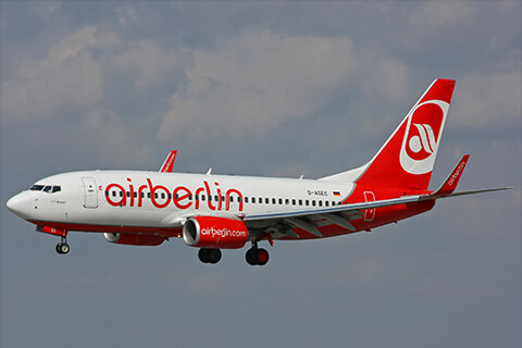 Eigene B737-700 Flotte (D-AGEC, verleast an Air Berlin)