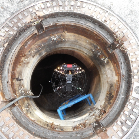 Drohneneinsatz in Industrieanlage