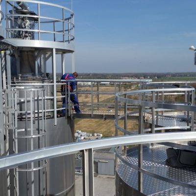 Silo-Montage Interstarch