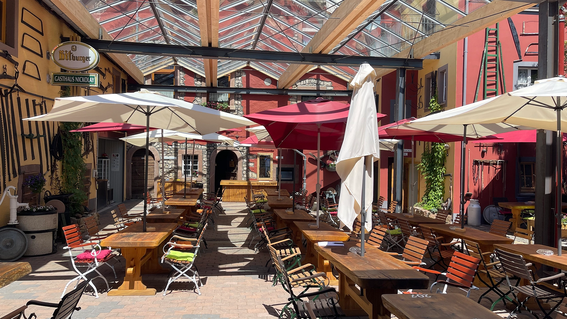 Biergarten der Mühlenbrauerei