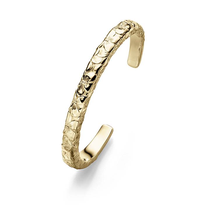 Hibiscus Armreif (Gold)