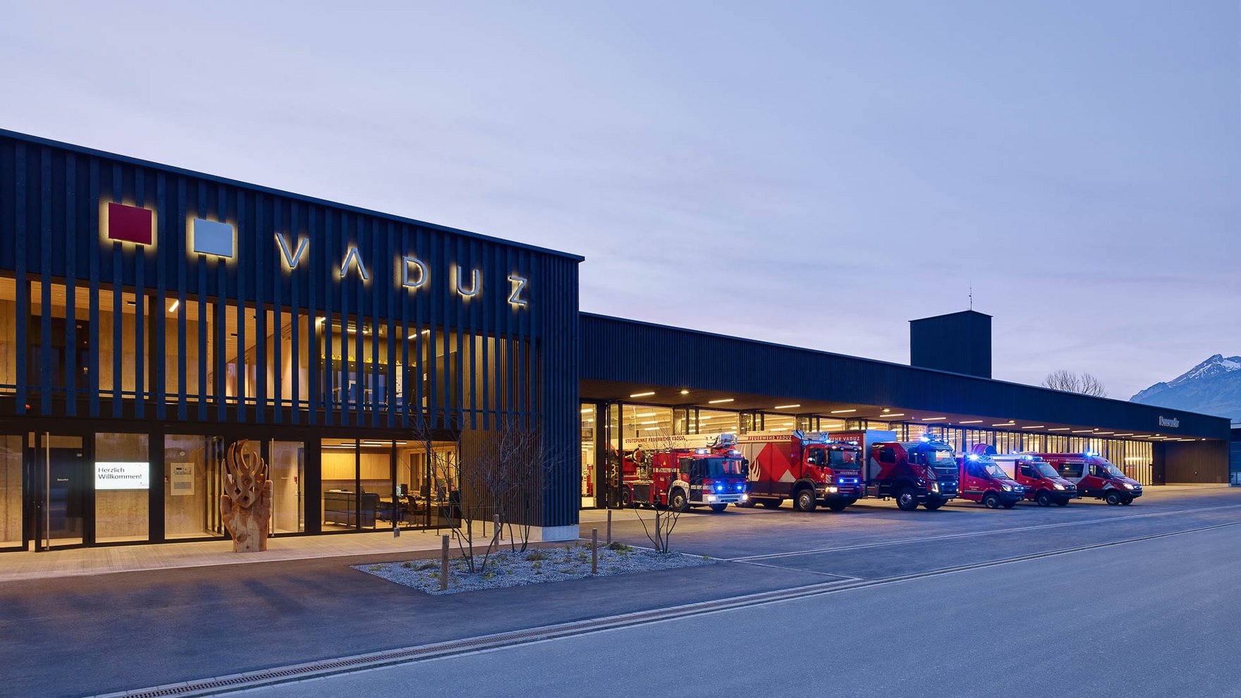 Inselfähiges Batteriespeichersystem Feuerwehrdepot Vaduz