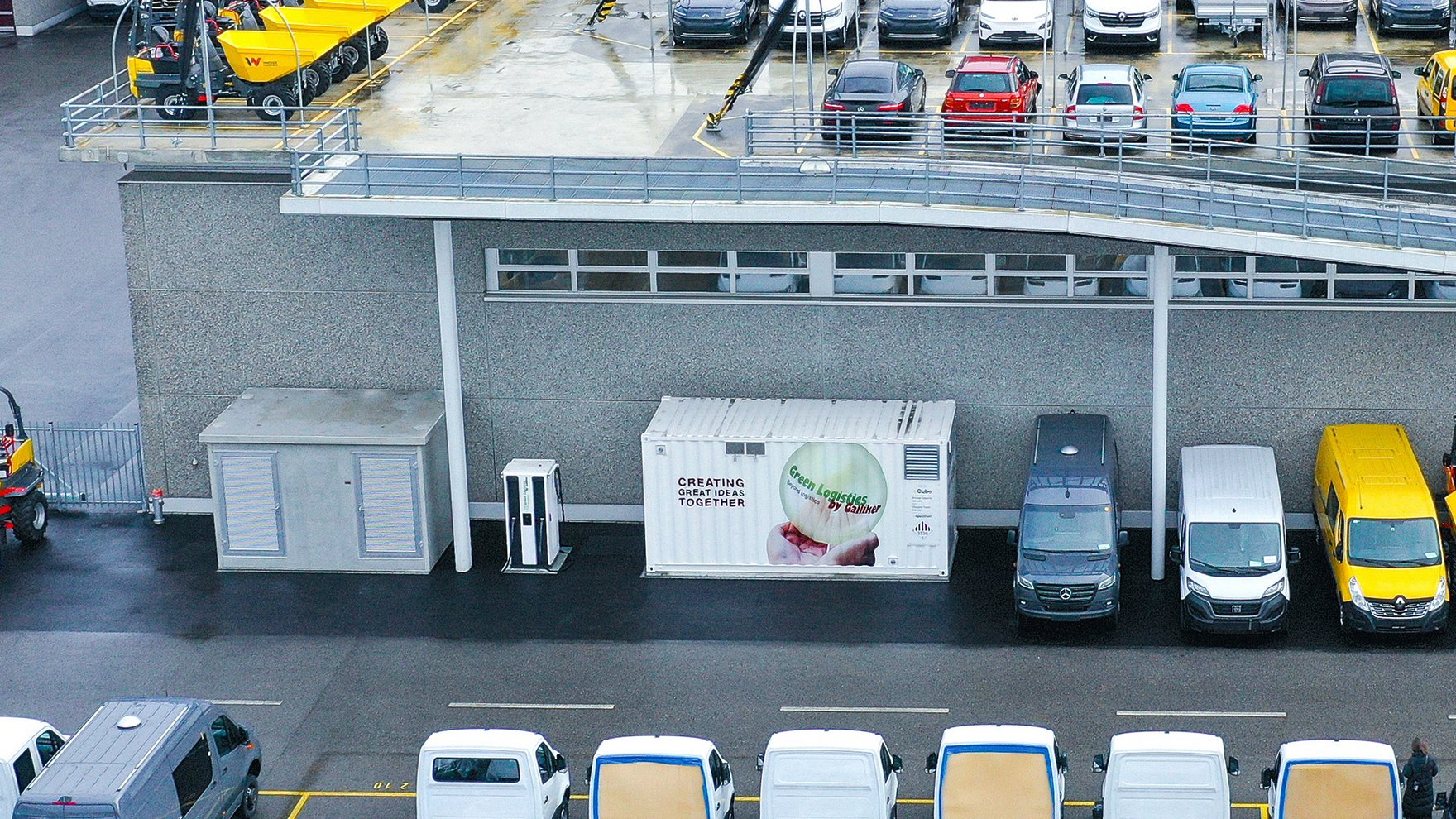 Übergabe eCube-Projekt Green Logistics by Galliker