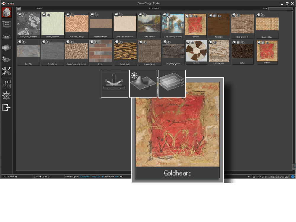 Design Studio Startansicht