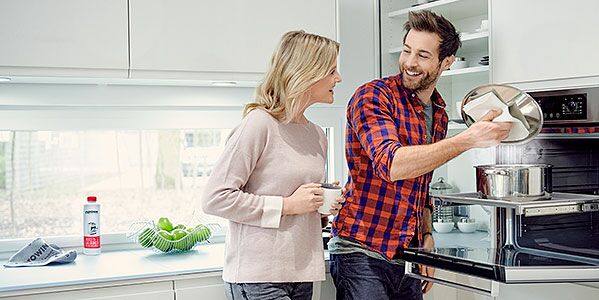 Cleaning with proWIN products in the kitchen