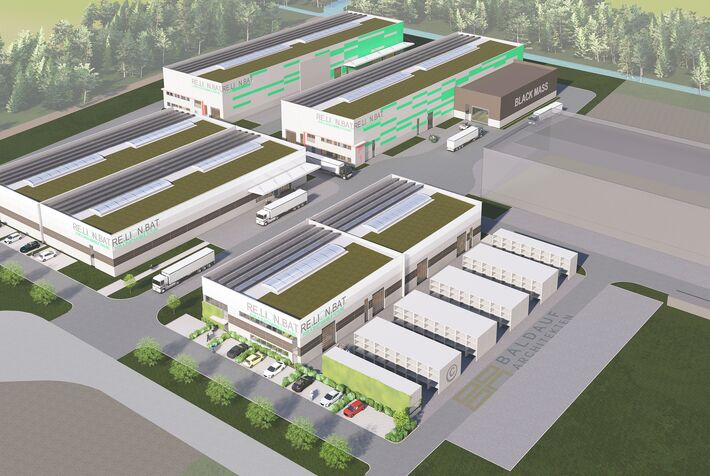 Werksweite Intralogistik für Batterierecycling
