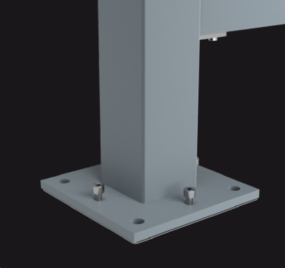 CM80 Fußplatte mit Höhenverstellung