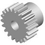 Spur gear, steel, milled