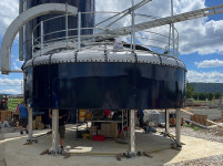 Silo construction with spindle lifting gears