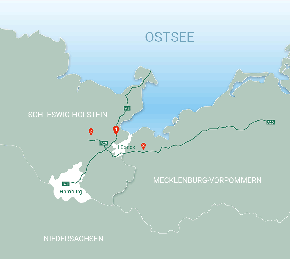 Delivery area northern Germany