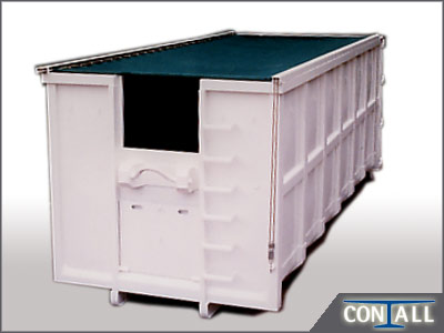 Abrollcontainer mit Seilzugplane