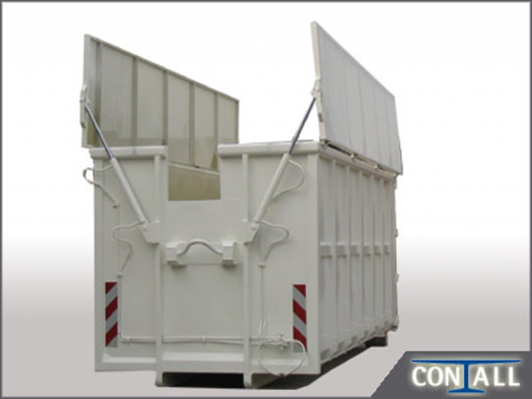 Abrollcontainer mit Hydraulikdeckel