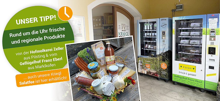 REGIO-Automat in Pilsting – regionale Produkte rund um die Uhr