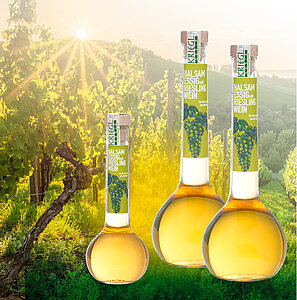 Balsam-Essig mit Rieslingwein – Höchstwertung bei der Essig- und Öl-Verkostung