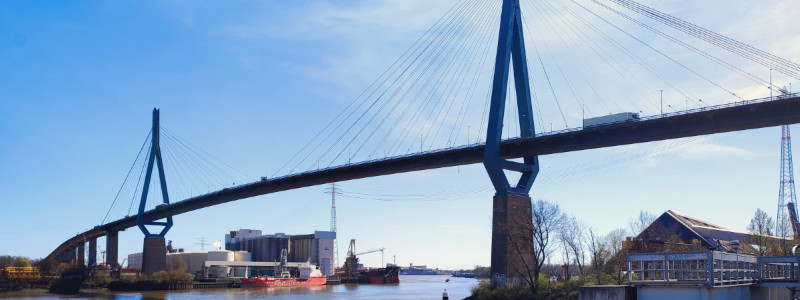 Einsatz an der Köhlbrandbrücke Hamburg