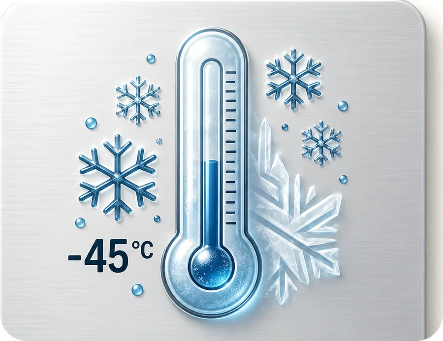 Kältefest bis −45 °C