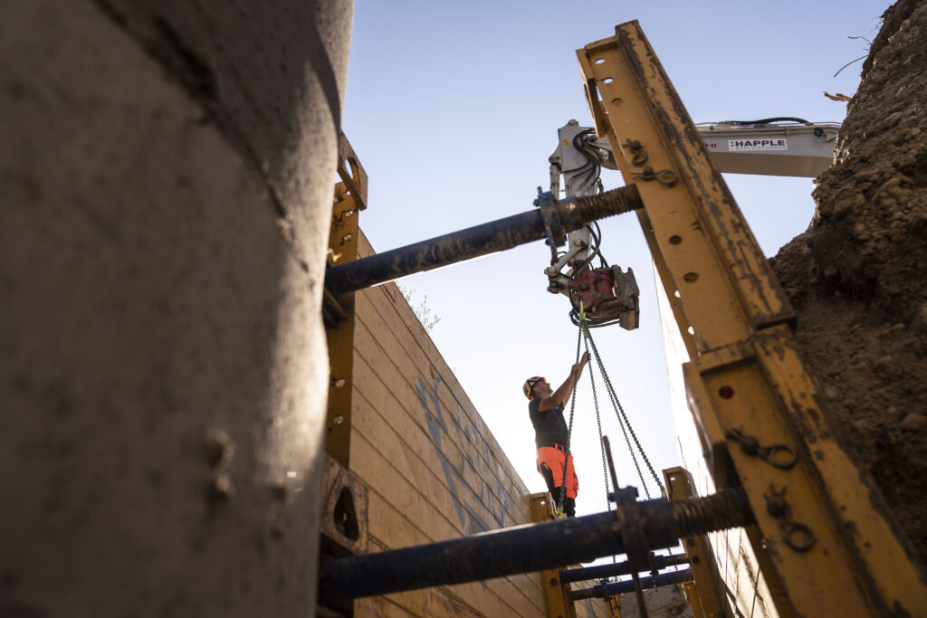 Baumaschinen im Einsatz