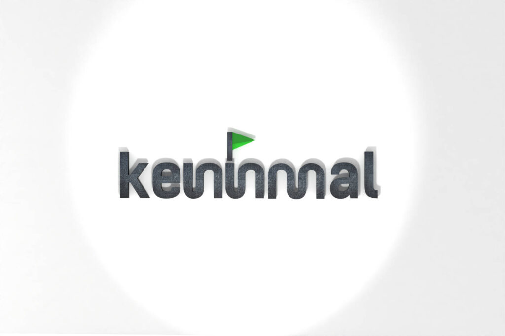 3D-Logo mit Abstandshaltern