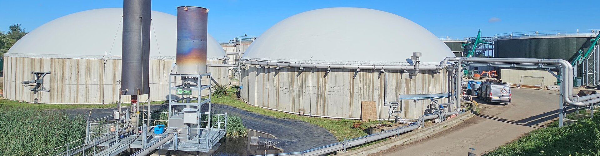 Fermenter und Gasaufbereitung