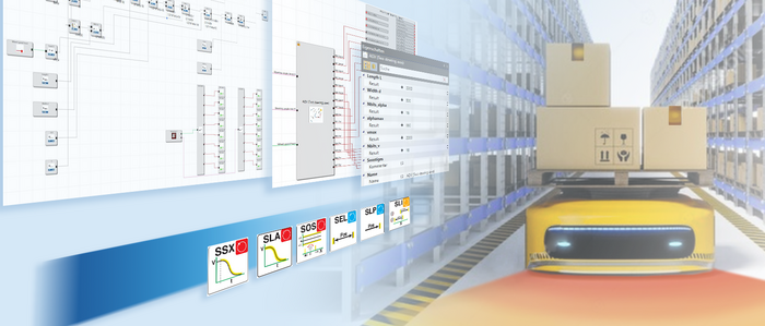 Sichere AGV-Sicherheitslösung mit Scanner-Interface