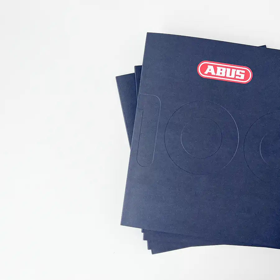 Mappen mit Blindprägung