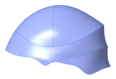 Flächenkontur Helm
