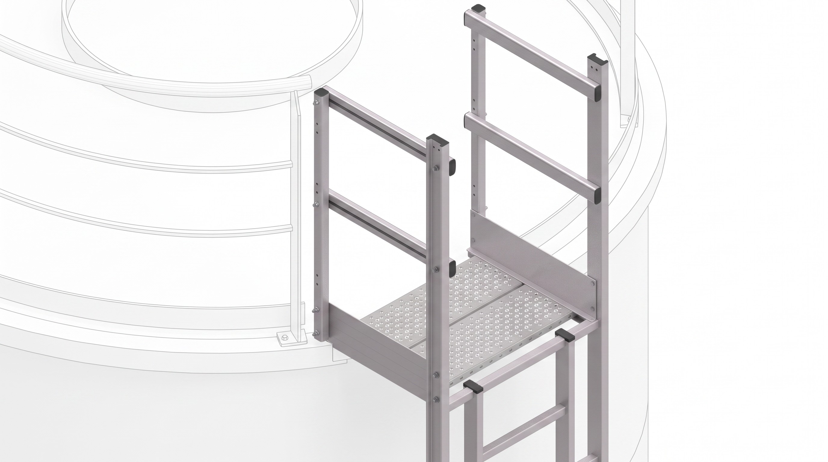 Ausstieg Plattform Silo