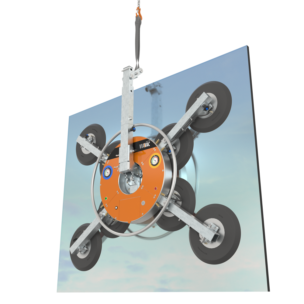 VIAVAC GBX – modularer Glassauger für Dreifachverglasung
