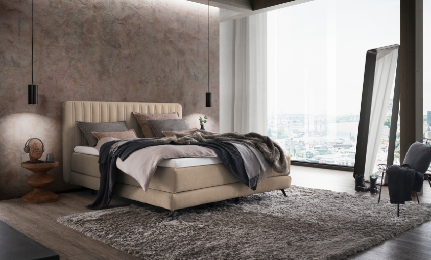 Bett Stripe, seitlich