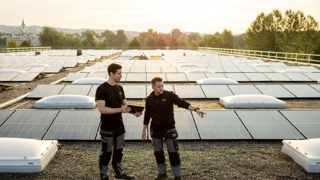 Reinigung einer Photovoltaikanlage