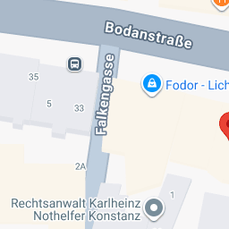 Umgebung Bodanstrasse