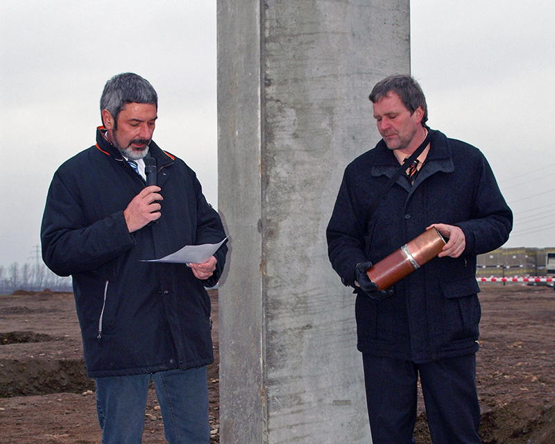 Foundation stone laying for the Aschersleben site