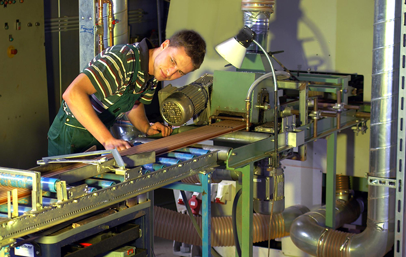 Production of the first boards