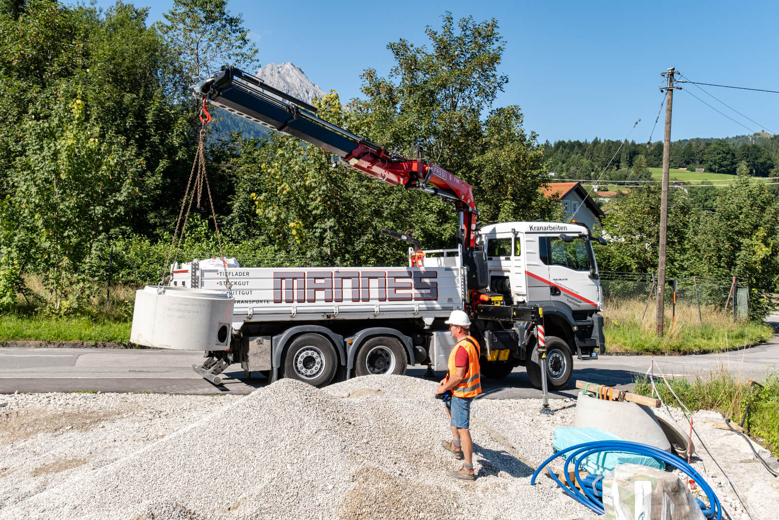 FASSI Kran F195 bei Fa. Mannes