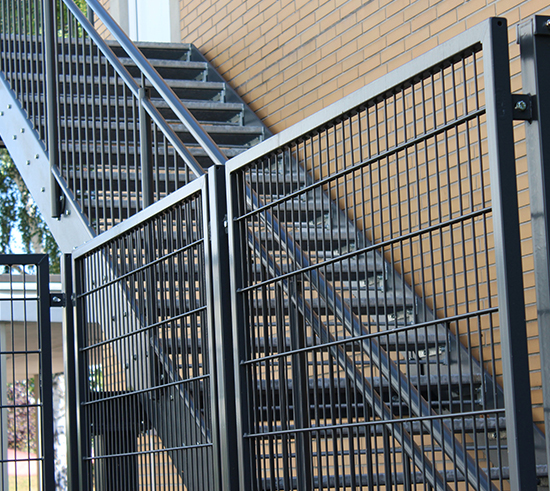 Stahltreppe Notausgang