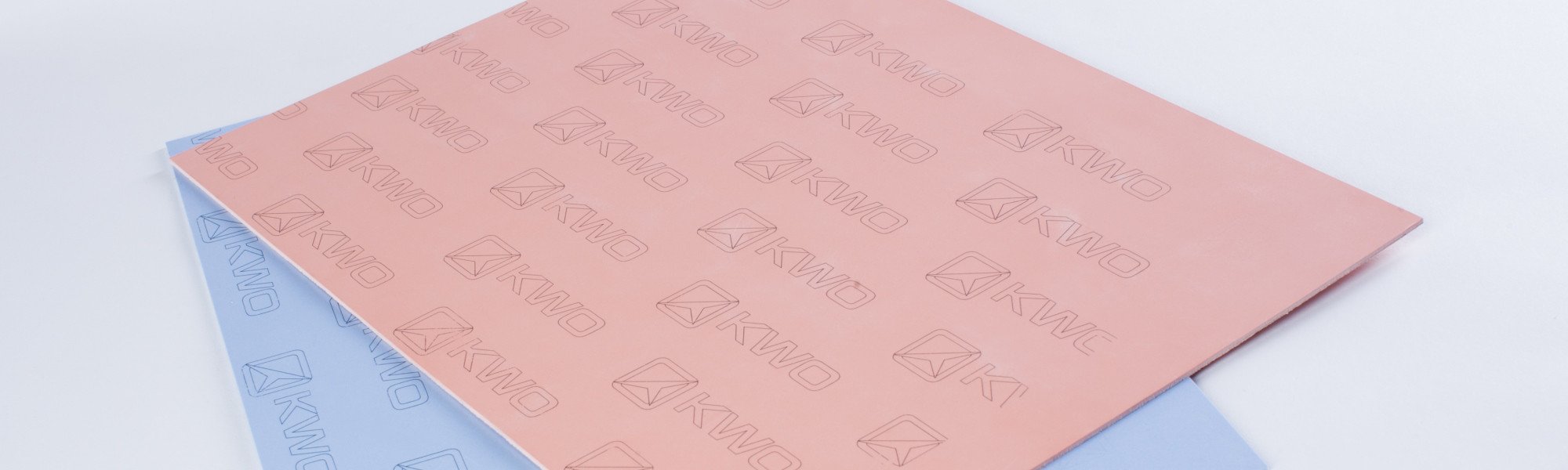 CellFlon®-Platten in weiß, blau und braun