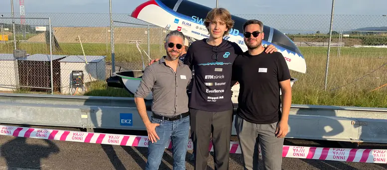 Hyperloop-Pod von Swissloop, gedruckt mit Steiner-Infrastruktur