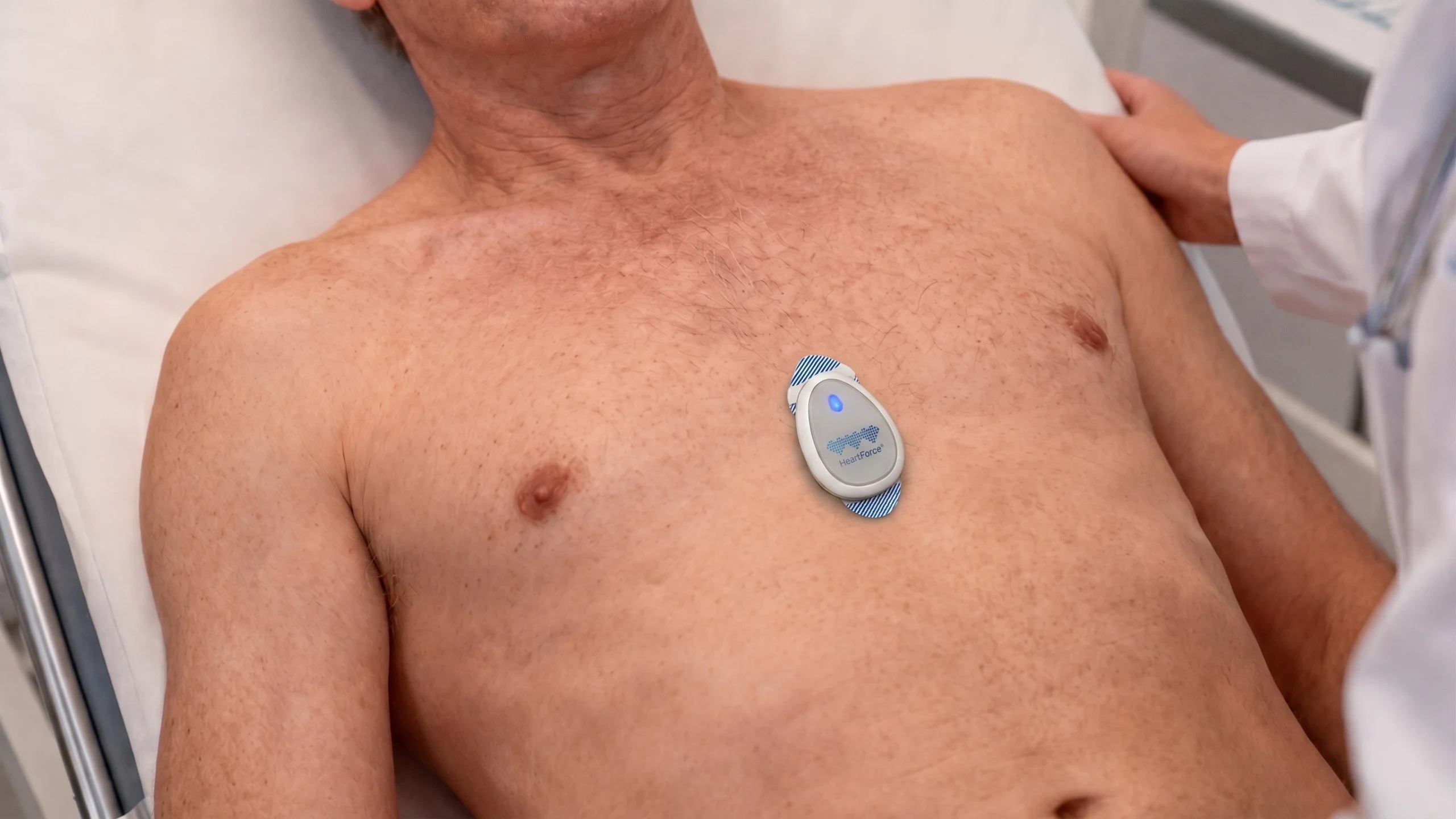 CardioClin™ Anbringung am Brustkorb