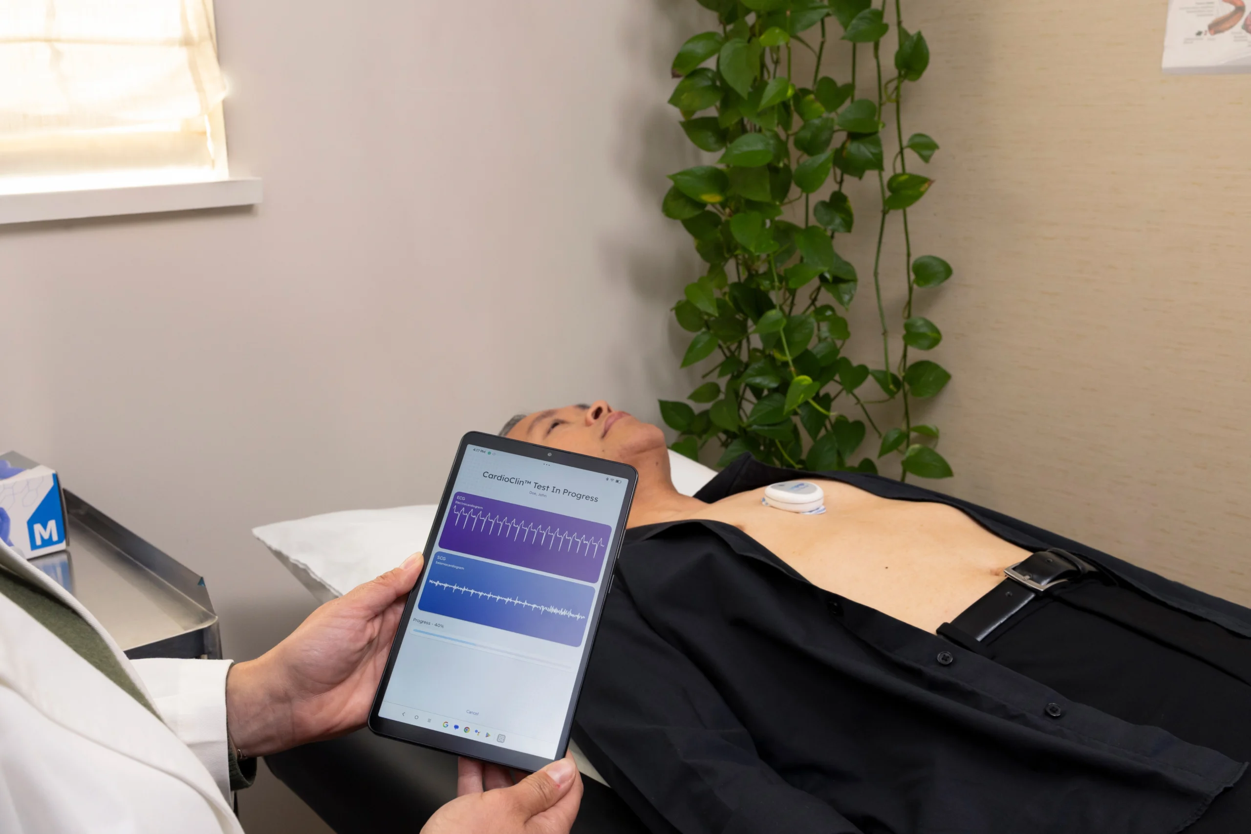 CardioClin™ Test mit ECG- und SCG-Signalen