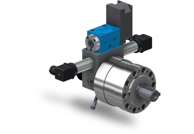 Schwenkmotor Baureihe HSL, servo-hydraulisch geregelt