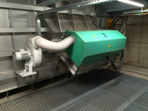 Notluft-Ventilator am Verzinkungsofen