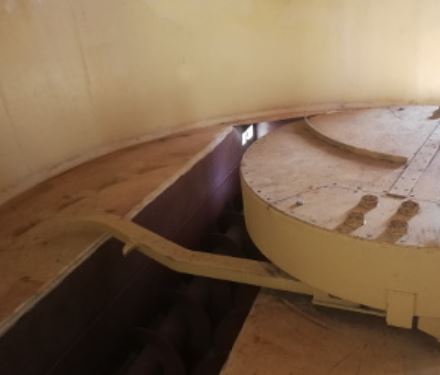 Hydraulikrotor im Silo
