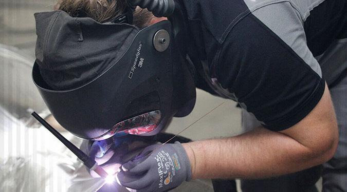 Reparaturschweißen an einem Werkstück