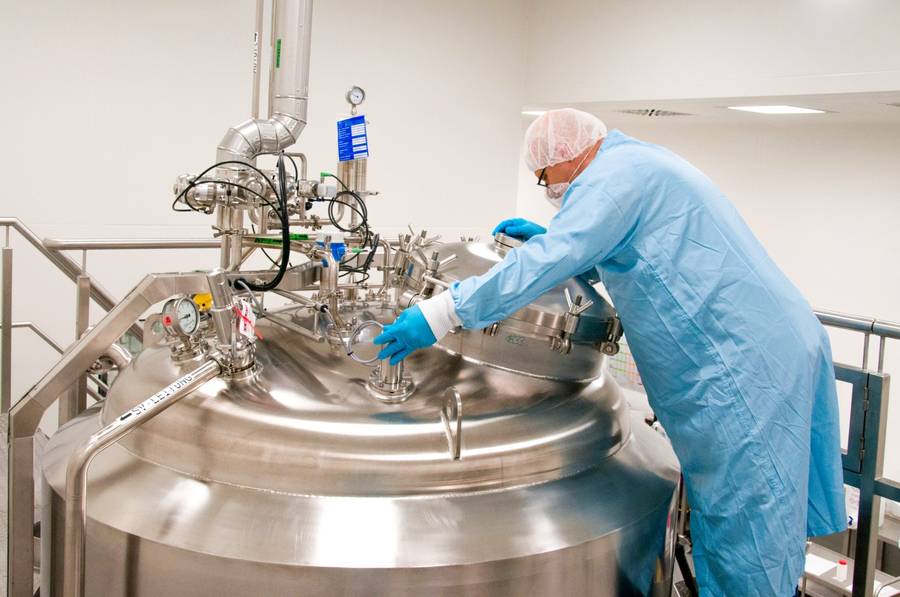 Mitarbeiter in der Produktion