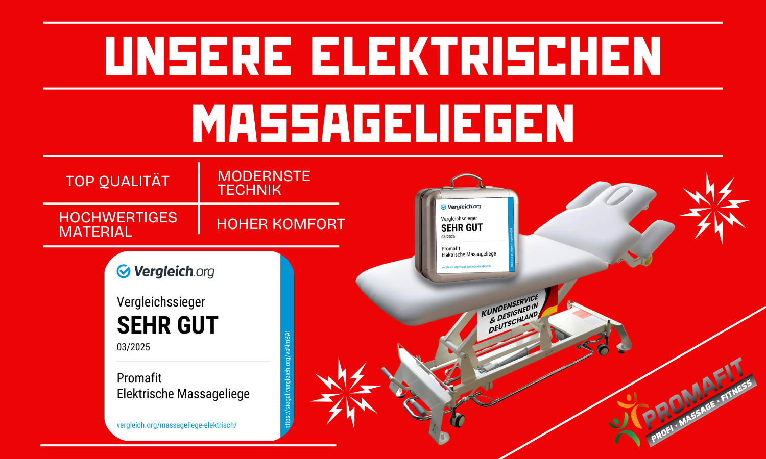 Elektrische Massageliege Phoenix