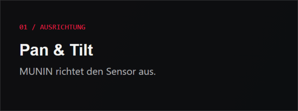 Pan-Tilt-Bewegungsbereich