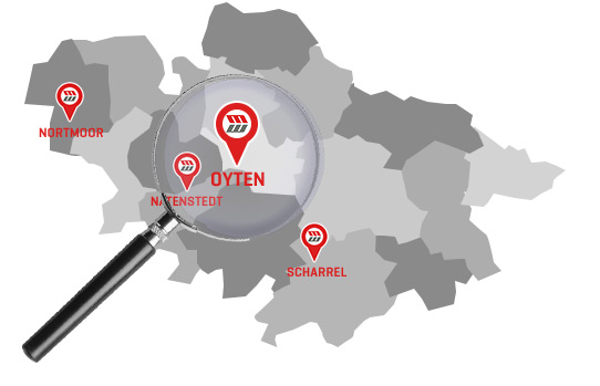 Standorte in Niedersachsen